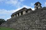 As magníficas ruínas do Palácio em Palenque, em Chiapas, no sul do México